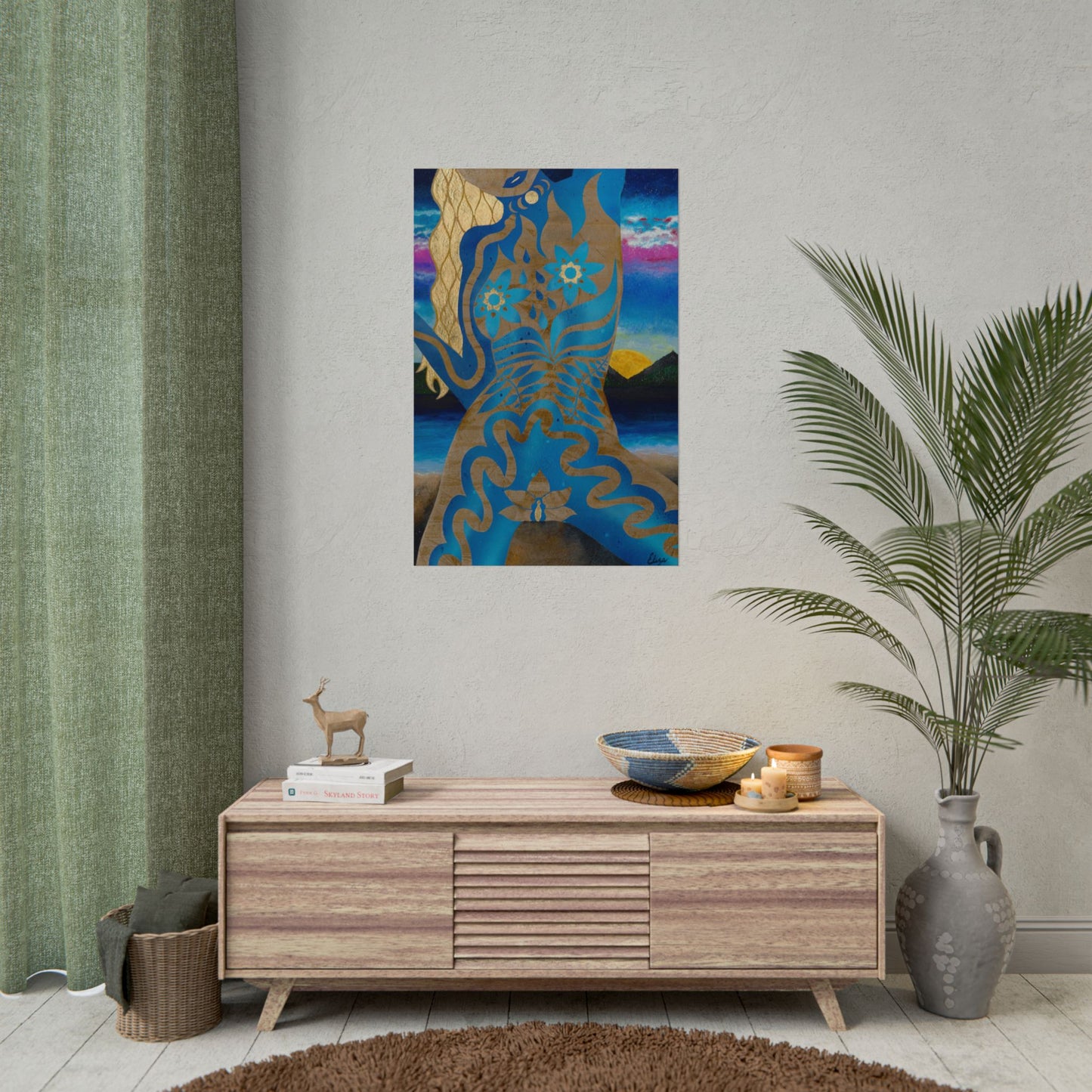 "Golden Lotus" Art Prints